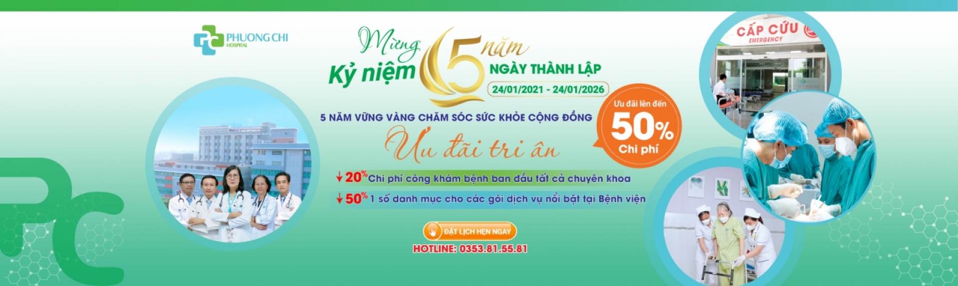 Bệnh Viện Đa khoa Phương Chi - Ưu đãi 5 năm