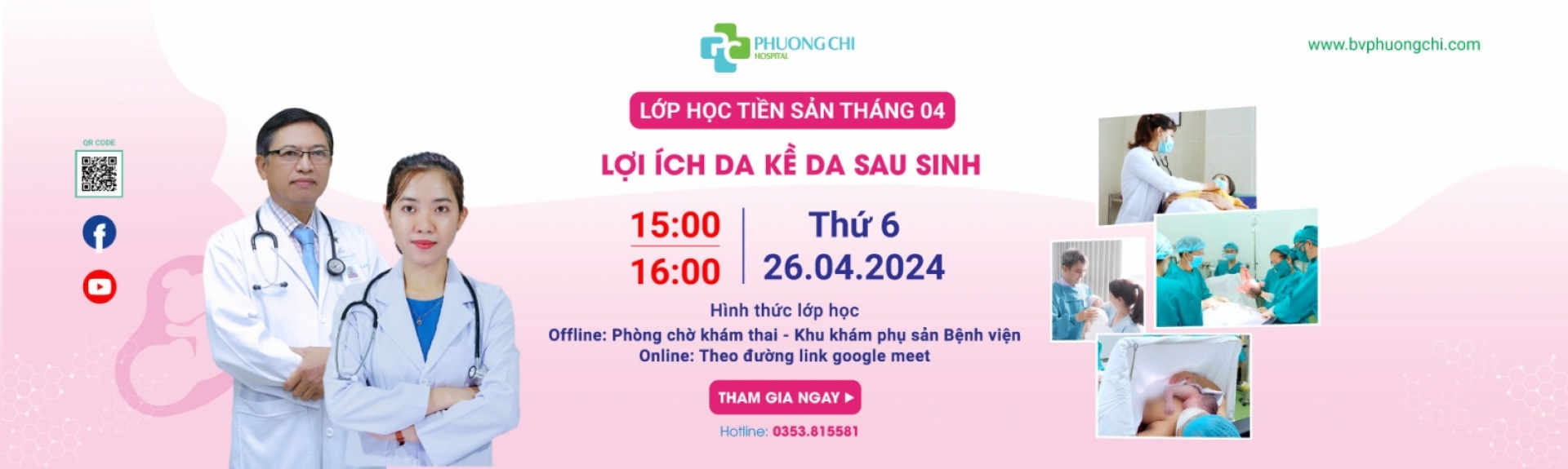 Lớp học tiền sản tháng 4: lợi ích da kề da sau sinh