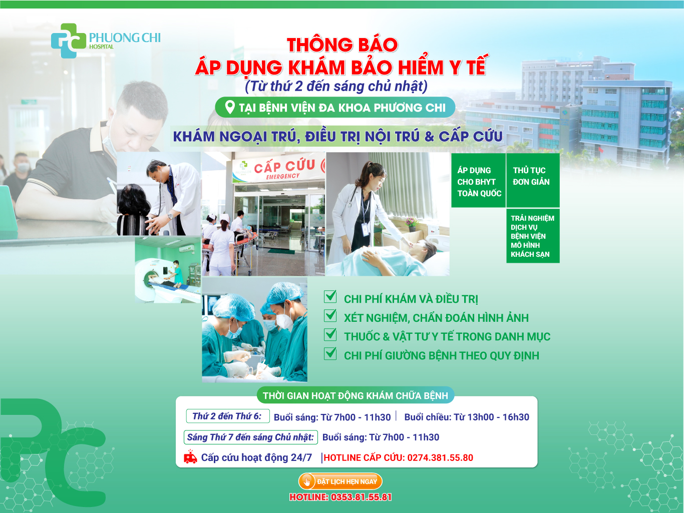 thông báo lịch khám bhyt