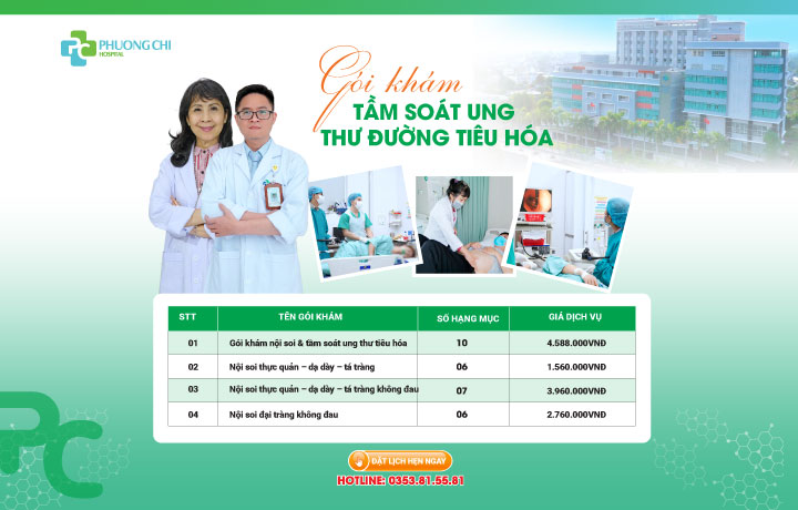 goi khám tầm soát ung thư đường tiêu hóa