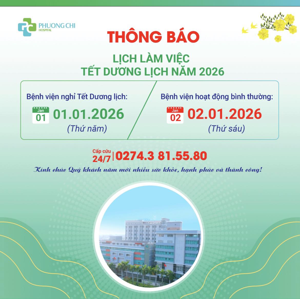 thông báo nghỉ lễ
