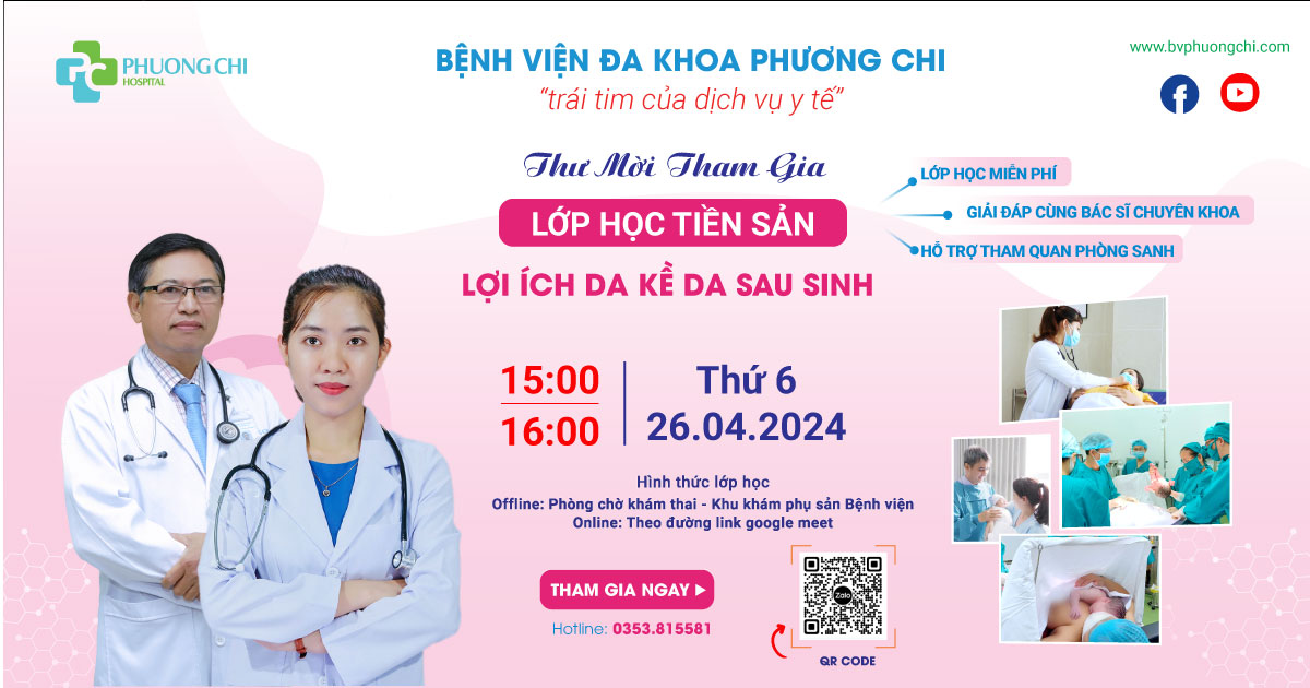 lớp học tiền sản da kề da 2024