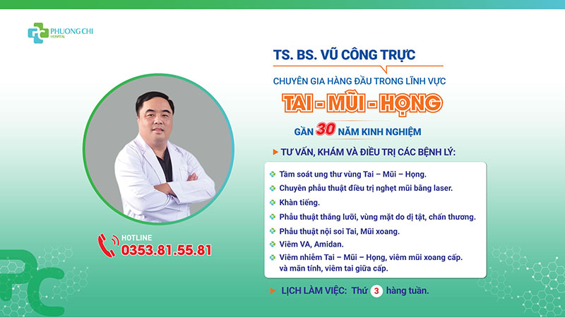 mổ vẹo vách ngăn tại bv Phương Chi